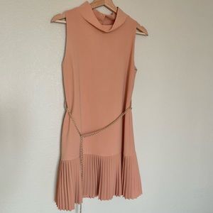 Valentina Vintage Italian Pink Pleated Dress